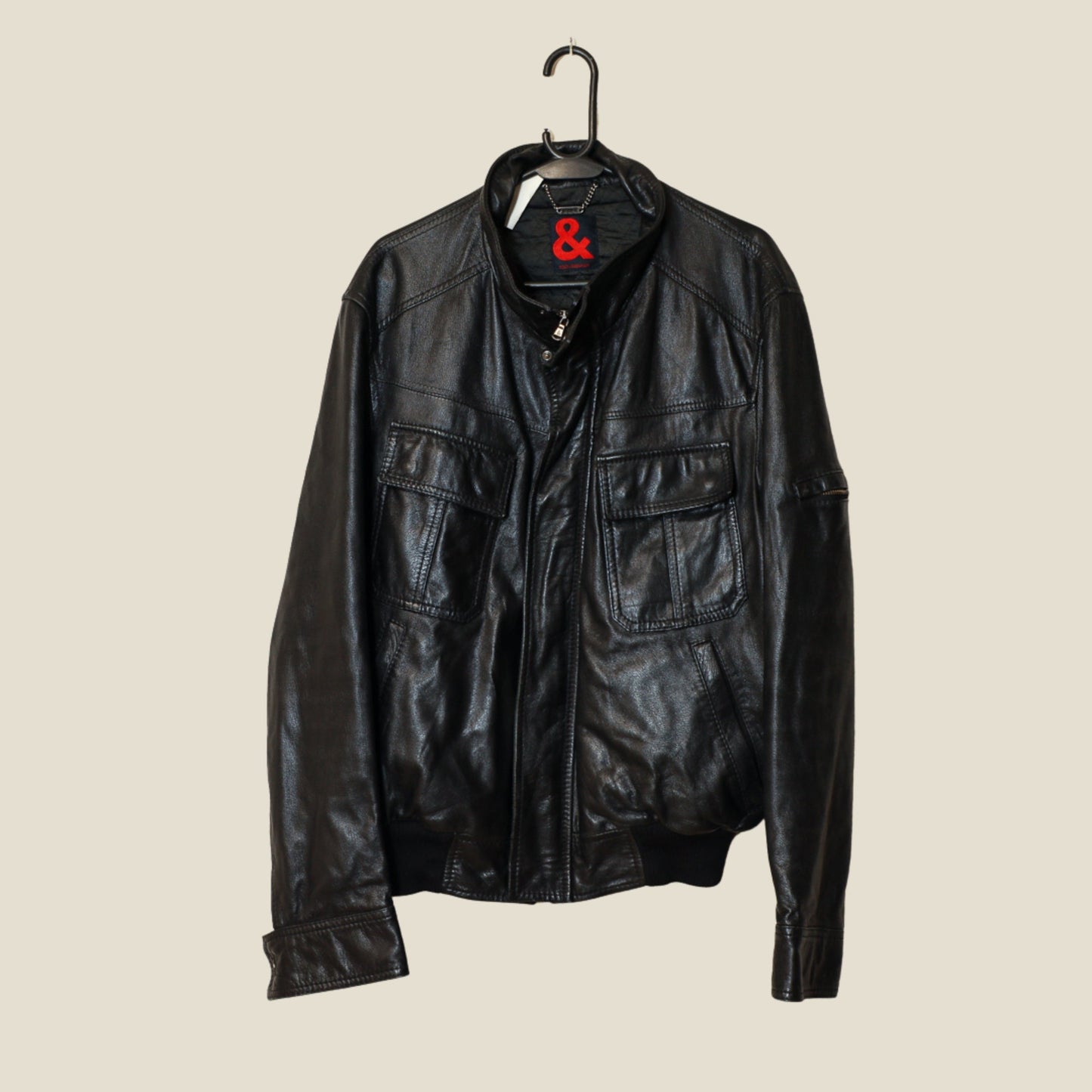 Dolce & Gabbana Leather Jacket in Black