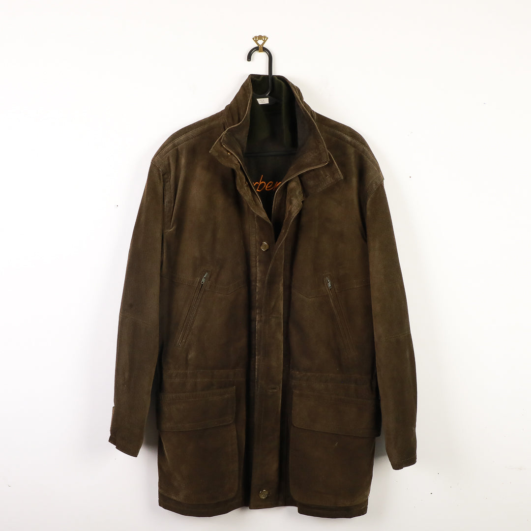 Burberry Suede Jacket in Green