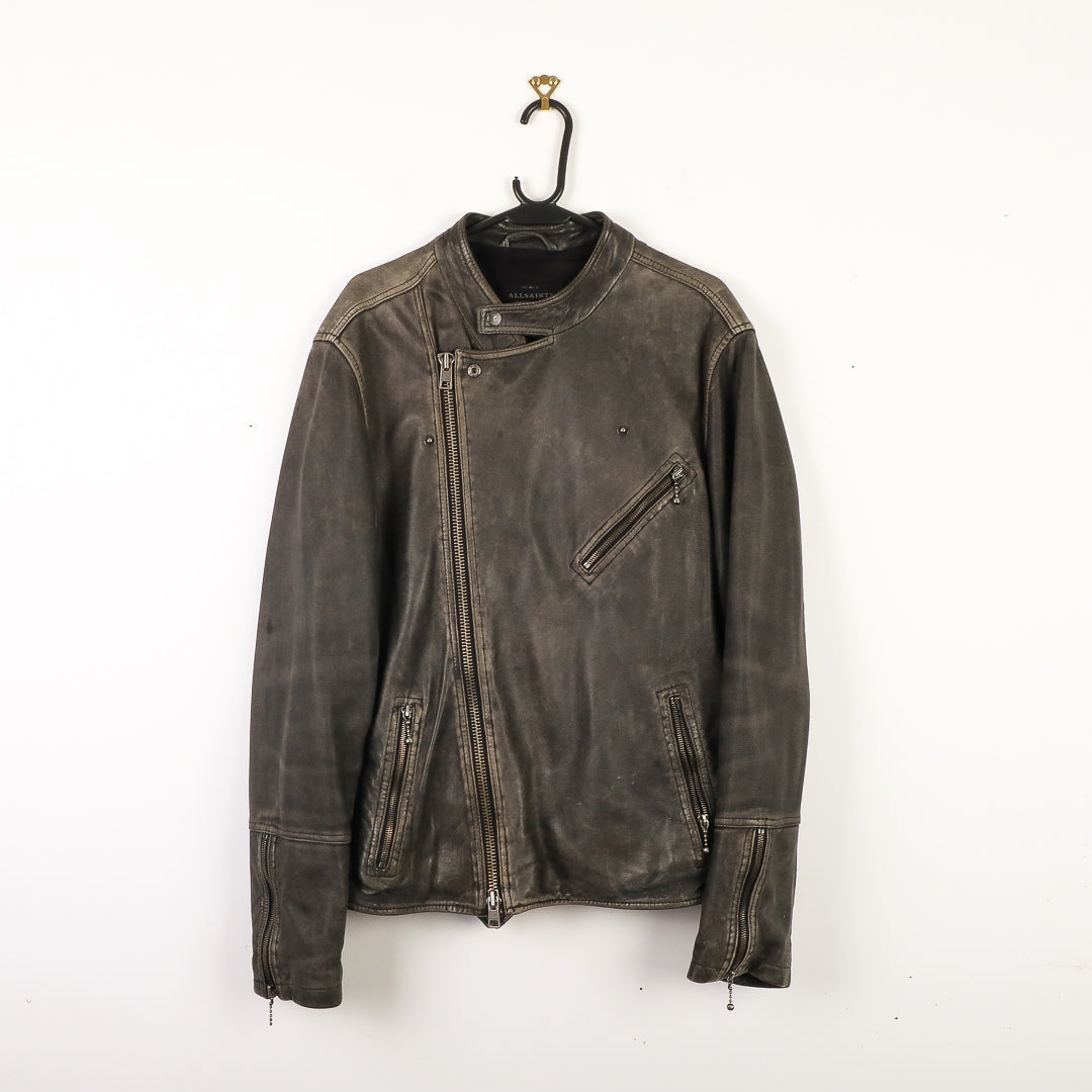 All Saints Leather Jacket in Black