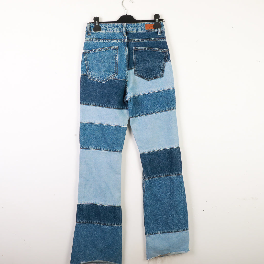 Subdued Patchwork Jeans in Blue